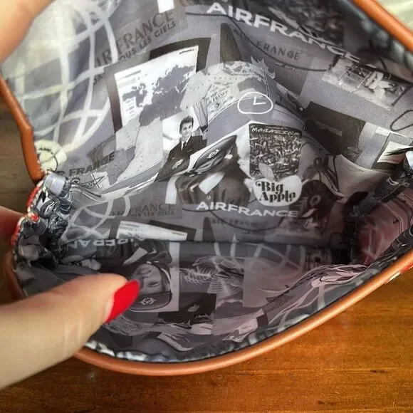 Air France Vintage retired print cosmetic bag plus 7 items